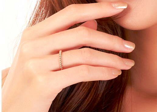 Rose Gold Color Twisted Rope Ring